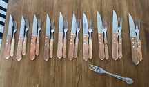SET TACAMURI pentru friptura, 20 piese