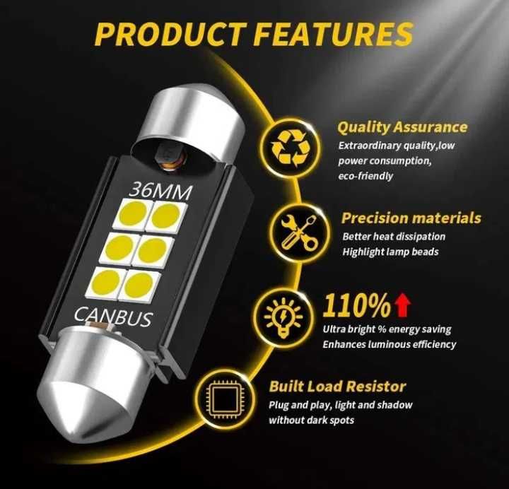 Led крушки c5w/c10w (CANBUS)