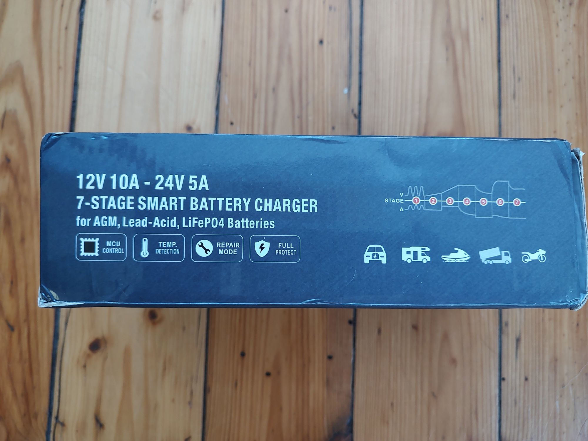 Зарядно 12V/6A-100Ah и 12V/10A 24V/5A-180Ah