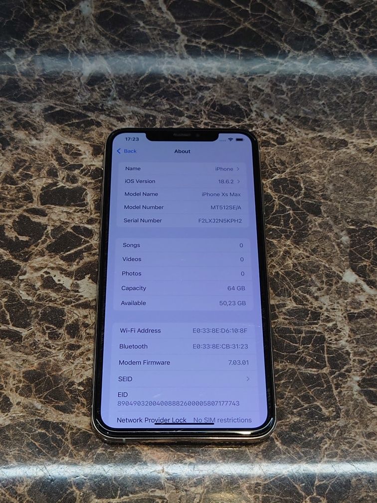 iPhone XS Max Silver 64GB