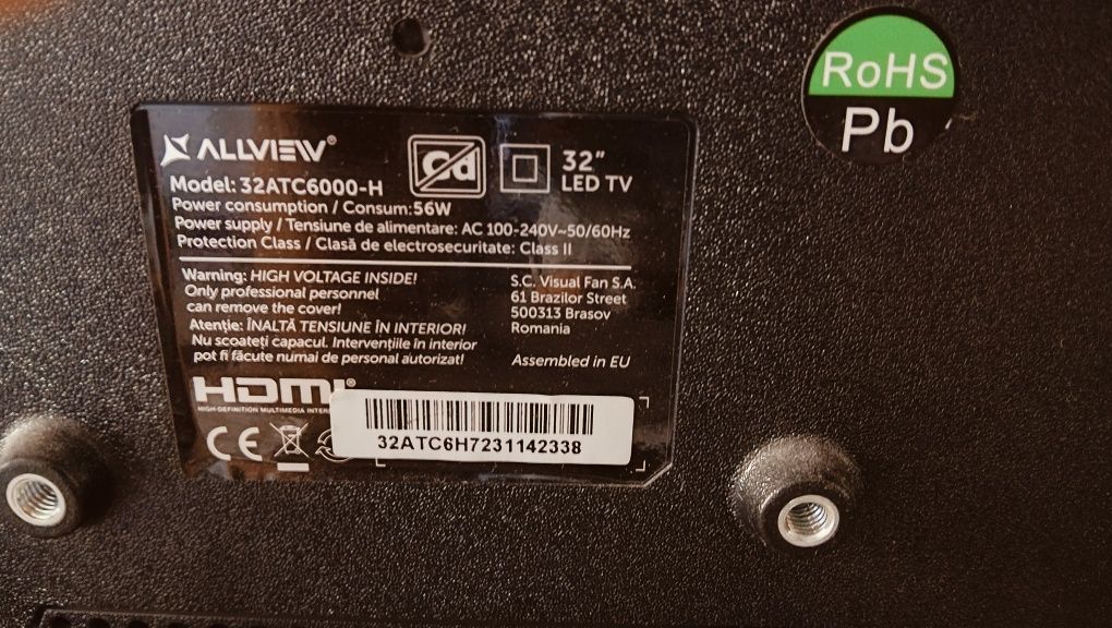 Продавам телевизор Allview 32 inc