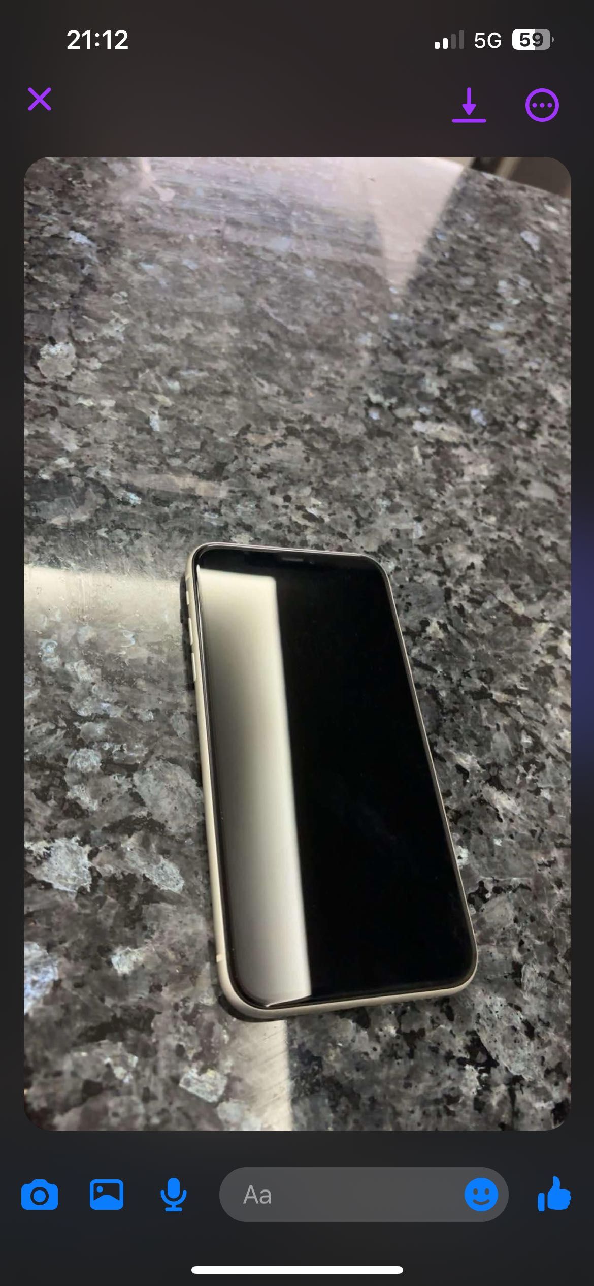 iPhone 11 white 128 gb