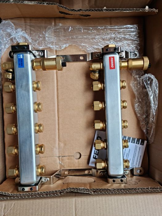 Distribuitor radiatoare echipat complet 5 cirrcuite