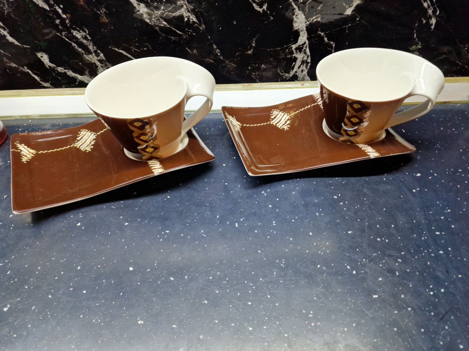 Set 2 cești cu farfurie villeroy & boch
