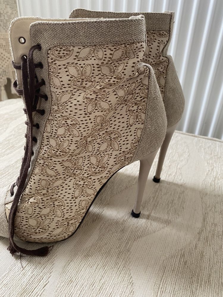 Botine piele naturala musette