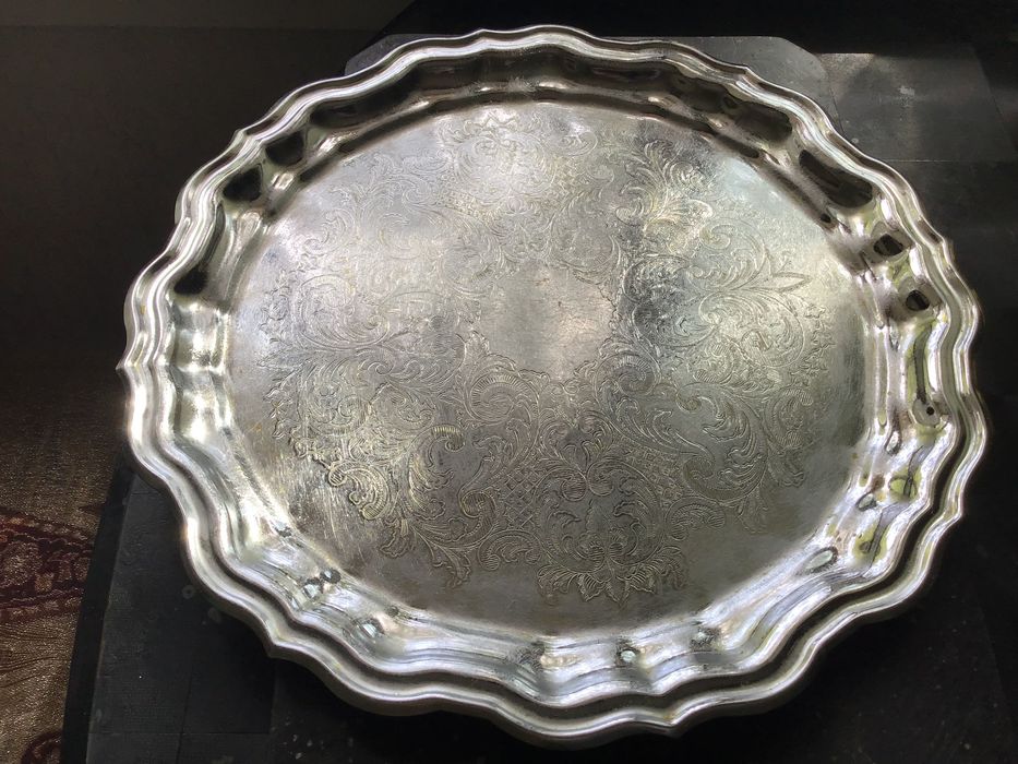 Блюдо мельхиоровое