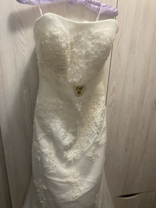 Rochie de Mireasa de la Princess Brides model Sirena marime S 56-57 kg