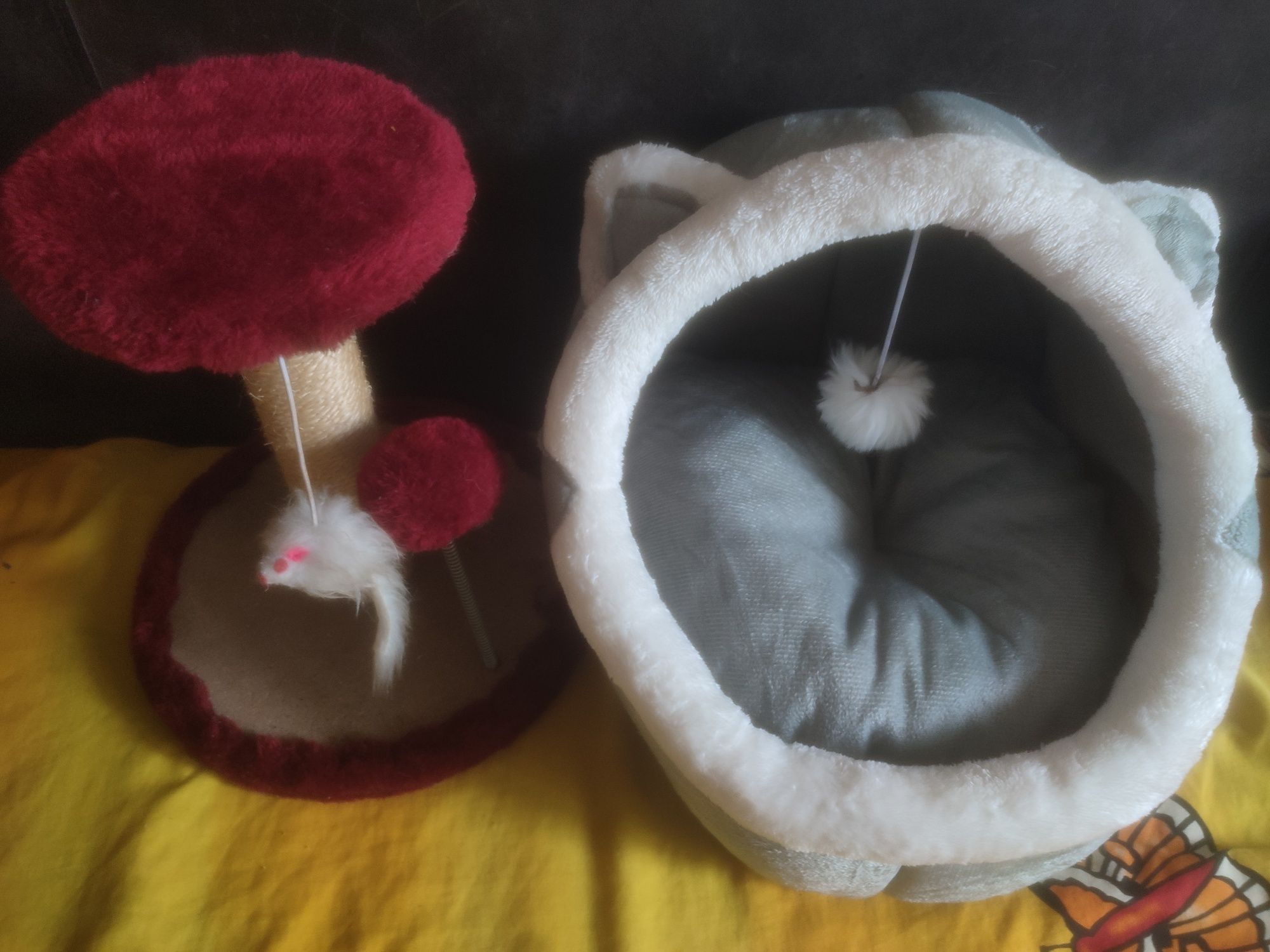 Culcuș pisică+ loc de joacă
