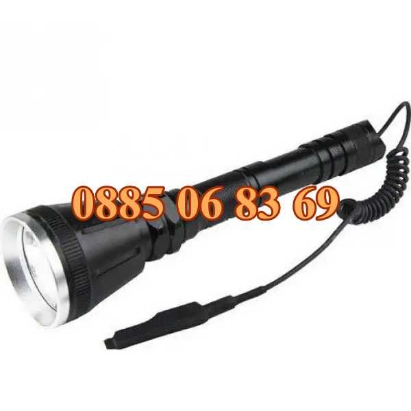 LED фенер за пушка, фенер за лов с лещи, спусък и стойка. BL-Q3888-T6