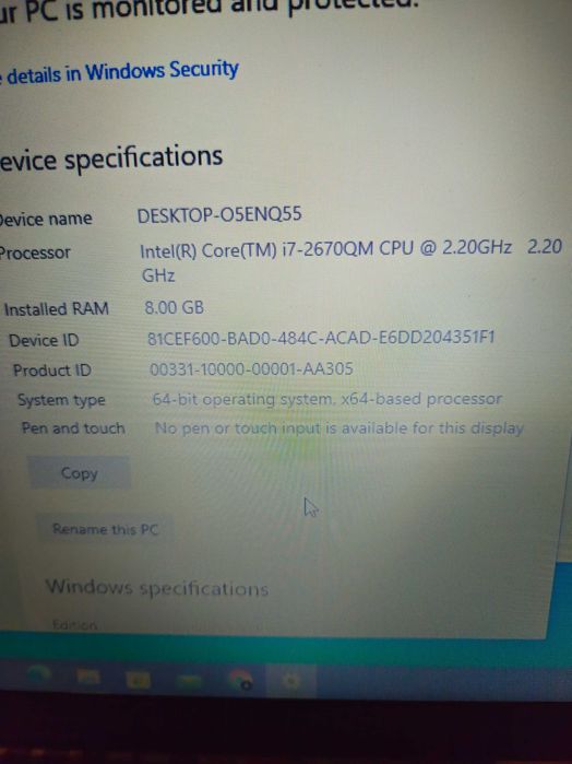 Лаптоп HP Лаптоп HP Pavilion DV6 - 15.6 inch l, i7, 8GB, 2gb video