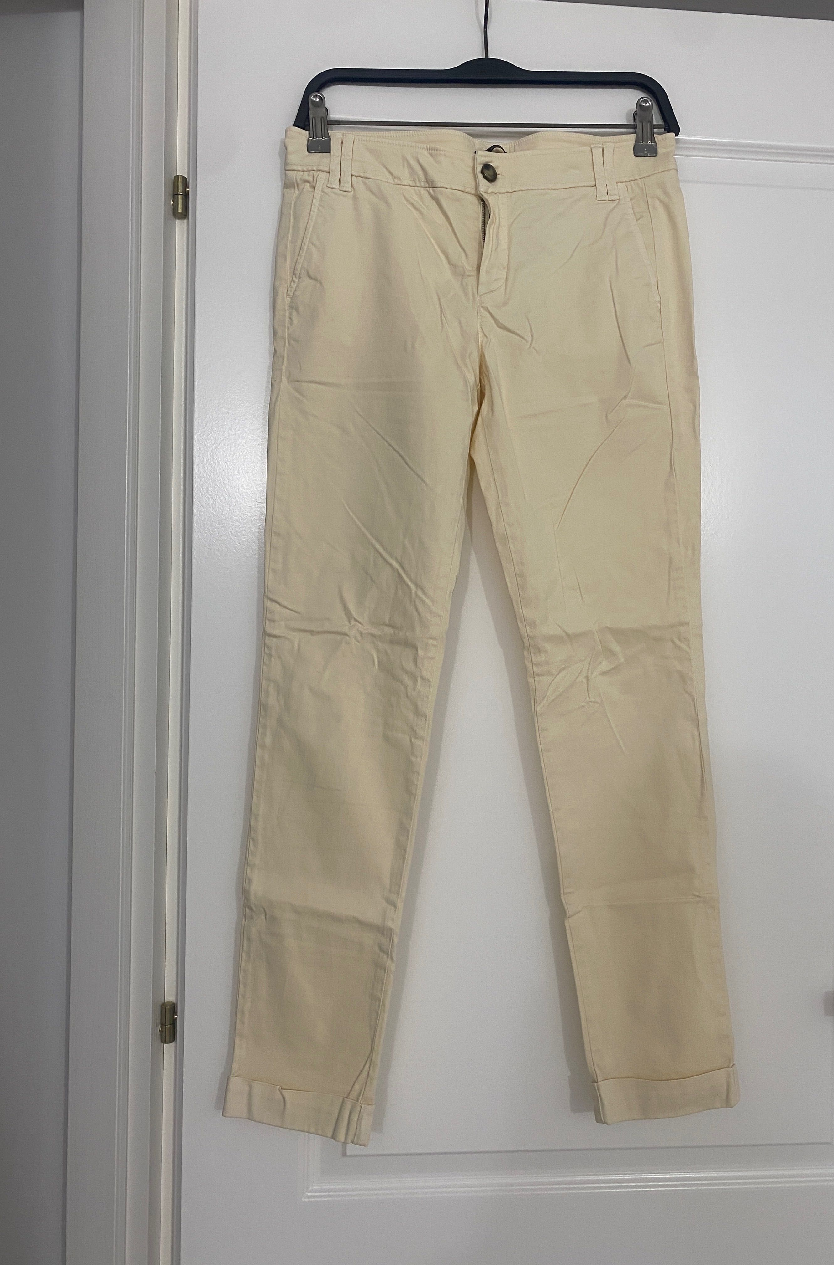 Pantaloni S Massimo Dutti - office - casual- crem
