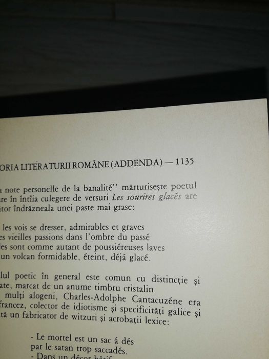 Carte, istoria literaturii romane.