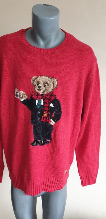 POLO Ralph Lauren Bear Cotton / Len  XL НОВО! ОРИГИНАЛ! Мъжки Пуловер