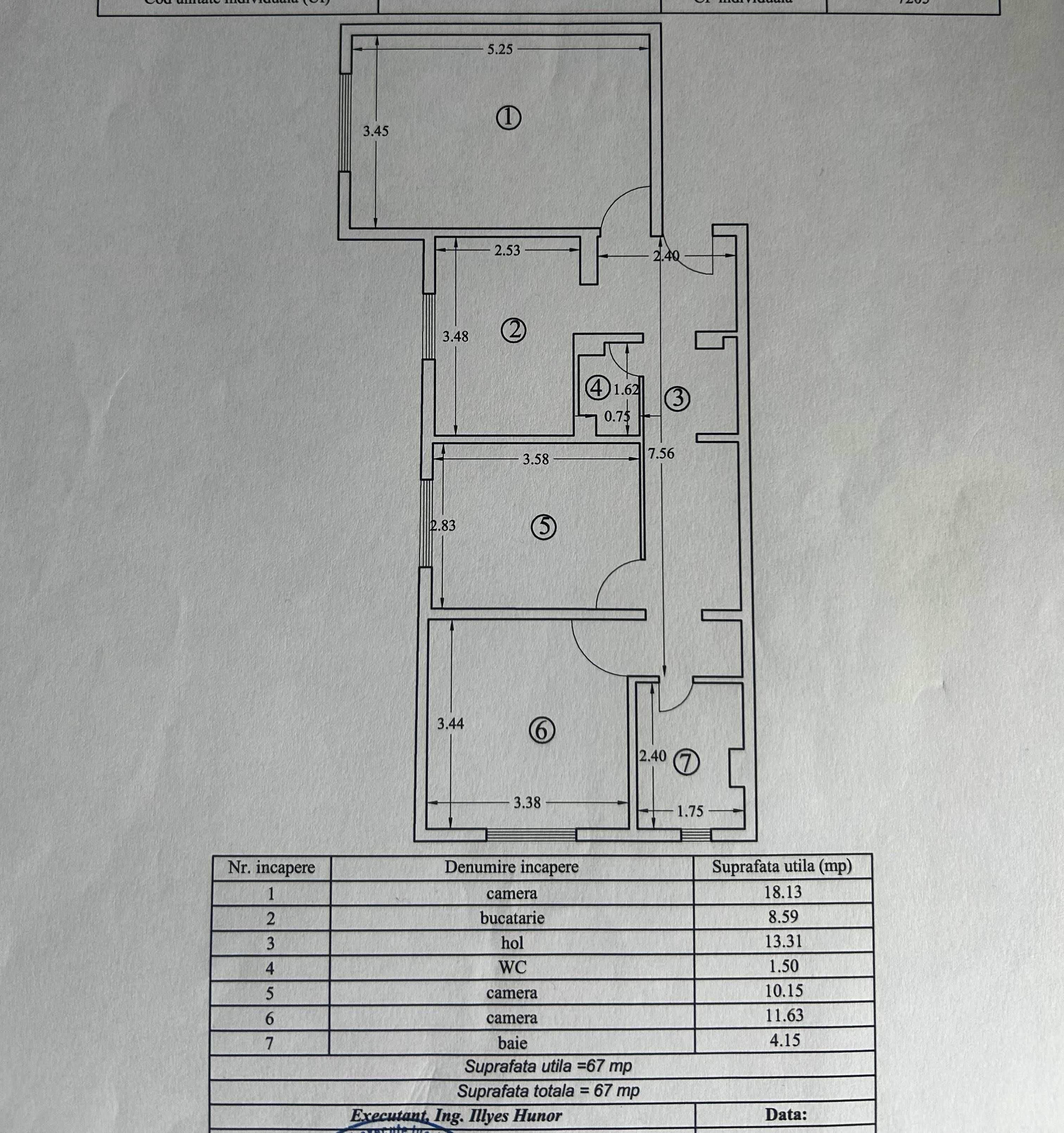 Apartament 3 camere