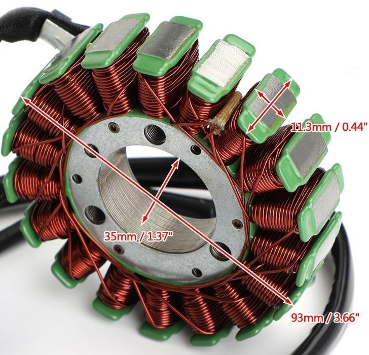 Bobina Magnetou atv 320 310 300 275 260 Stator Generator Aprindere LINHAI 300 275 - 93MM / 104MM