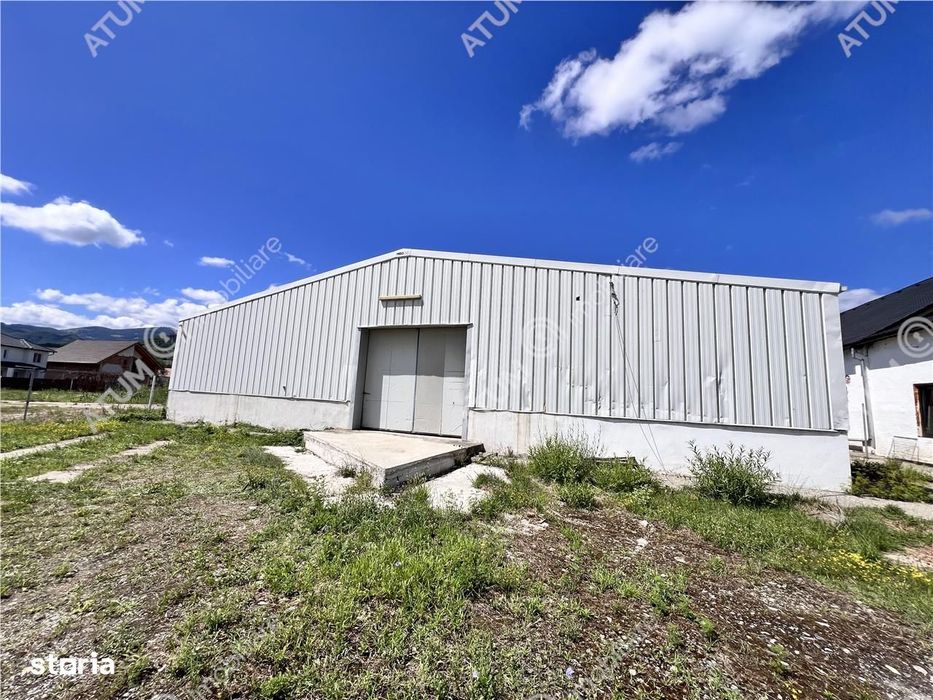 Hala de 918 mp utili si teren de 2400 mp cu acces de tir in Talmaciu