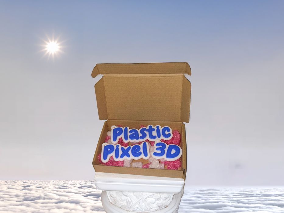 Set de 3 brelocuri personalizate, realizate prin printare 3D.