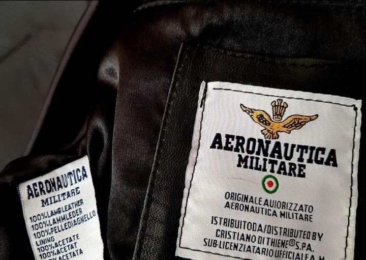 Jacheta piele naturala Aeronautica Militare tip aviator,piele naturală