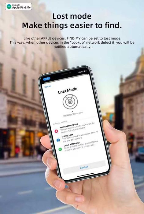 Lucid Tag – GPS тракер, съвместим с Apple Find My за вещи, ключ и др.