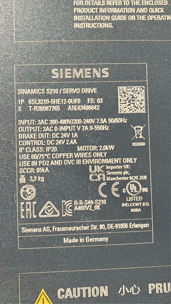 Servomotoare Siemens si drivere de comanda