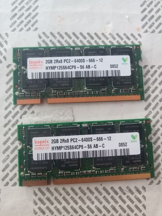 Memorie Ram DDR 2 - 2GB x 2 buc , 4GB total pereche 6400S Hynix