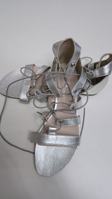 Sandale din piele talpa joasa Enzo Bertini