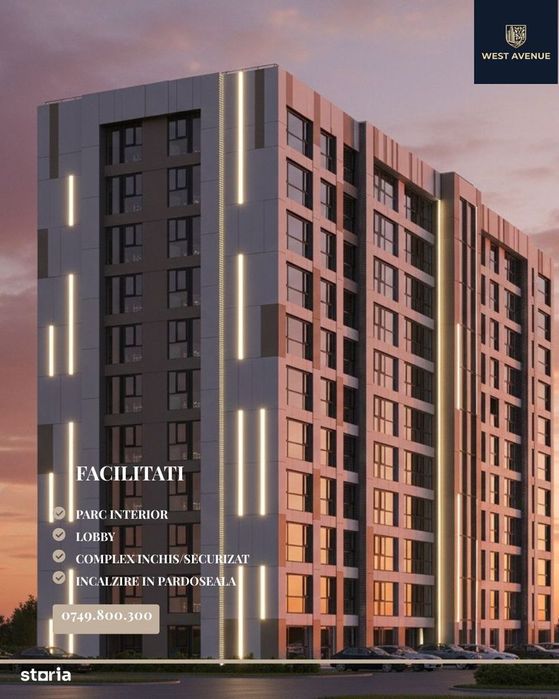 West Avenue-2 camere, parc privat, aproape de Militari Shopping