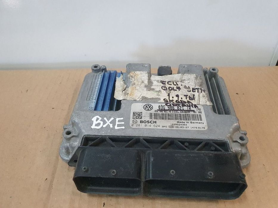 Calculator ECU motor VOLKSWAGEN GOLF V Variant 1K5 2007 - 2009 1.9 TDI BLS, BXE BOSCH 0281014624 03G906021TR ;  03G906021AB