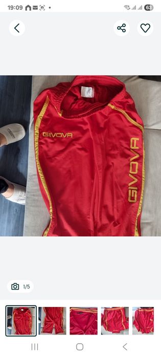 Trening dama rosu marime L givova