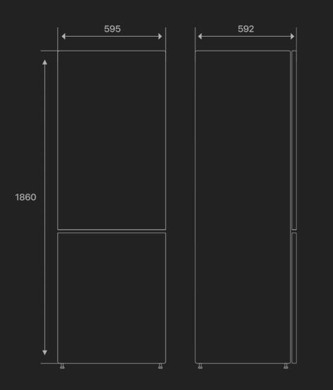 Продается новый холодильник Hofmann модели: RF300CDNS/HF
