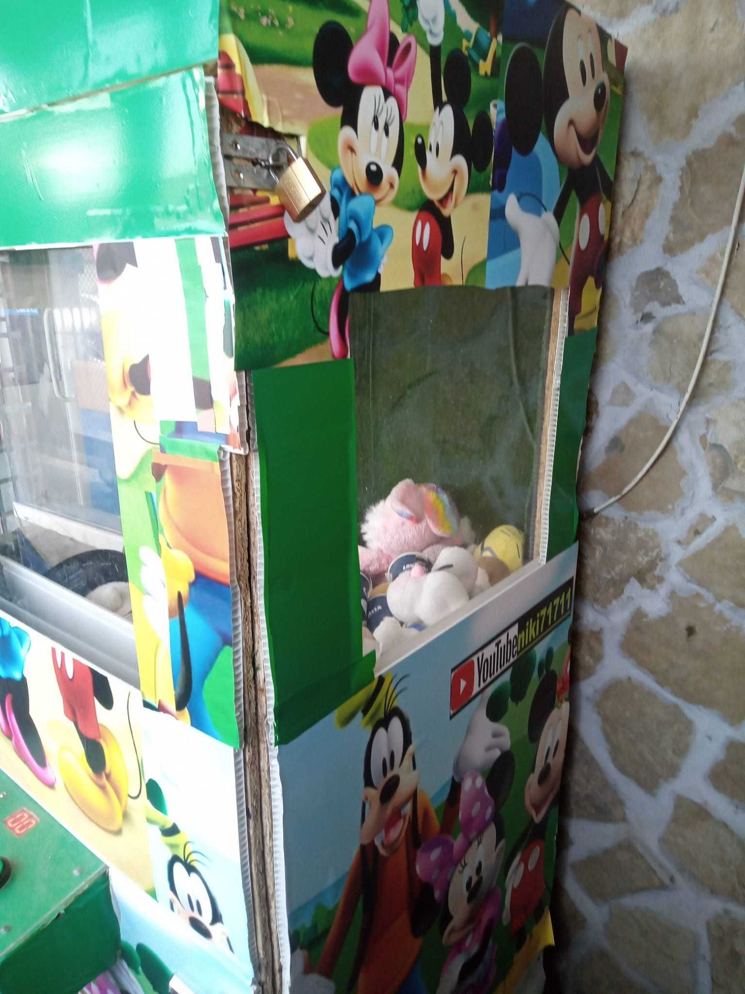 кран за плюшени играчки работещ