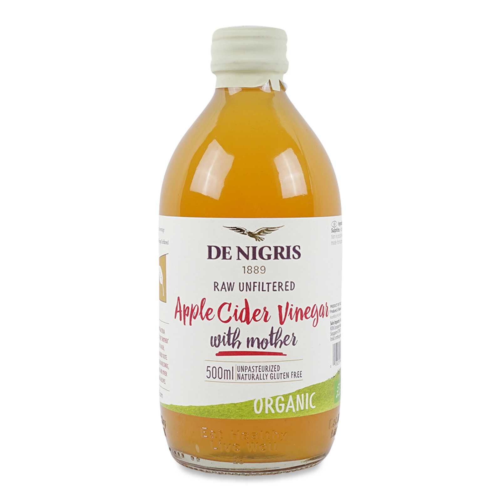 De Nigris Apple Cider Vinegar 500 ml / Уксус яблочный нефильтрованный
