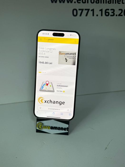 Telefon mobil Apple iPhone 15 Pro Max, 512GB, 5G, Black Titanium -G-