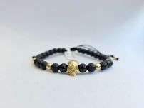 Bratara snur cap de mort aur 14K model unic ARjewels
