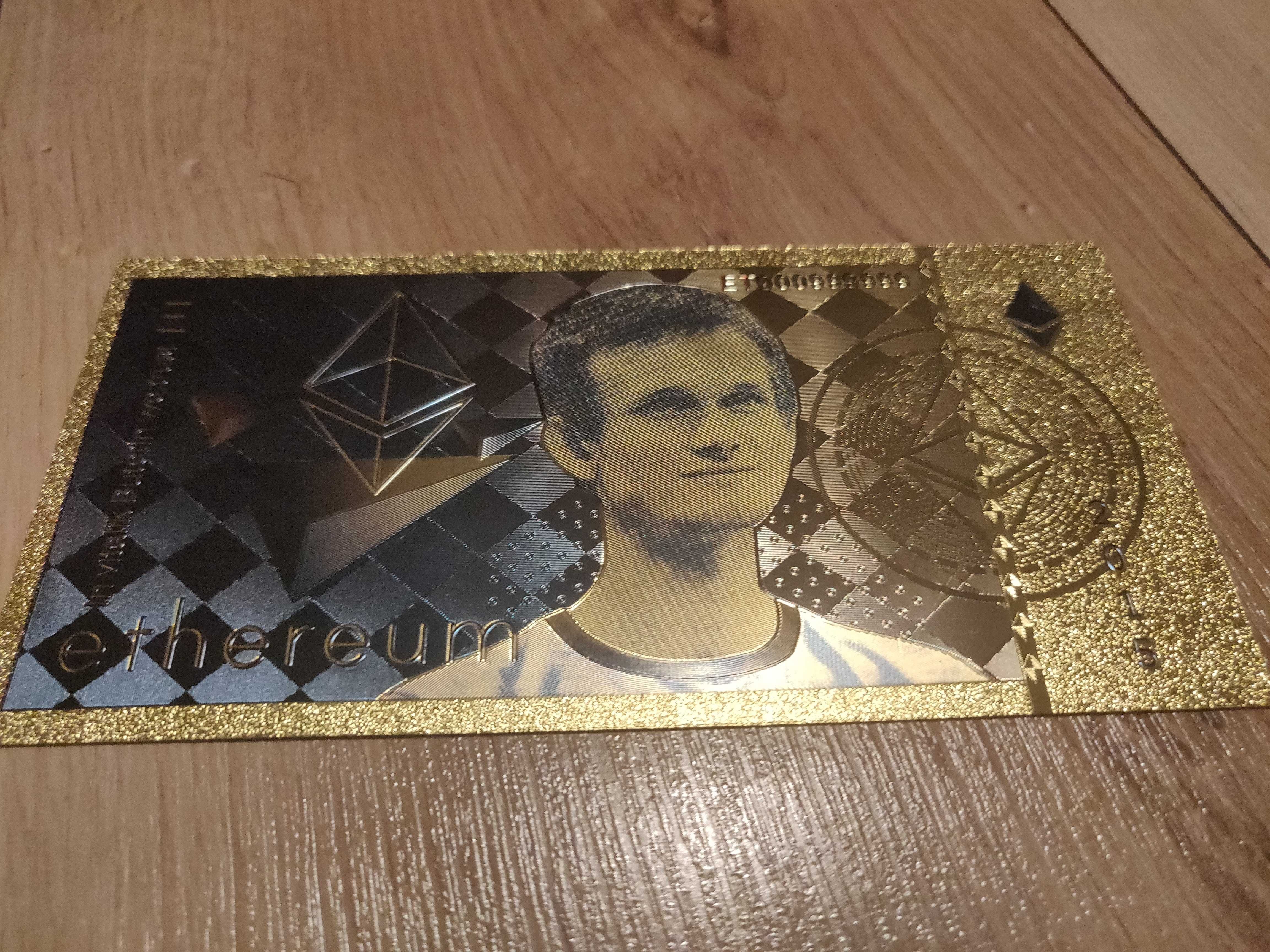 Vand bancnote Ethereum 24k Gold - ETH BTC Doge mining