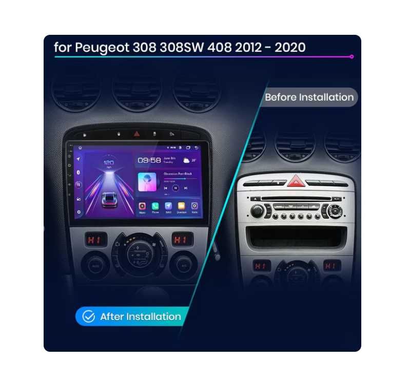 CarPlay за Peugeot 308 308SW 408 2012 - 2020 НОВА