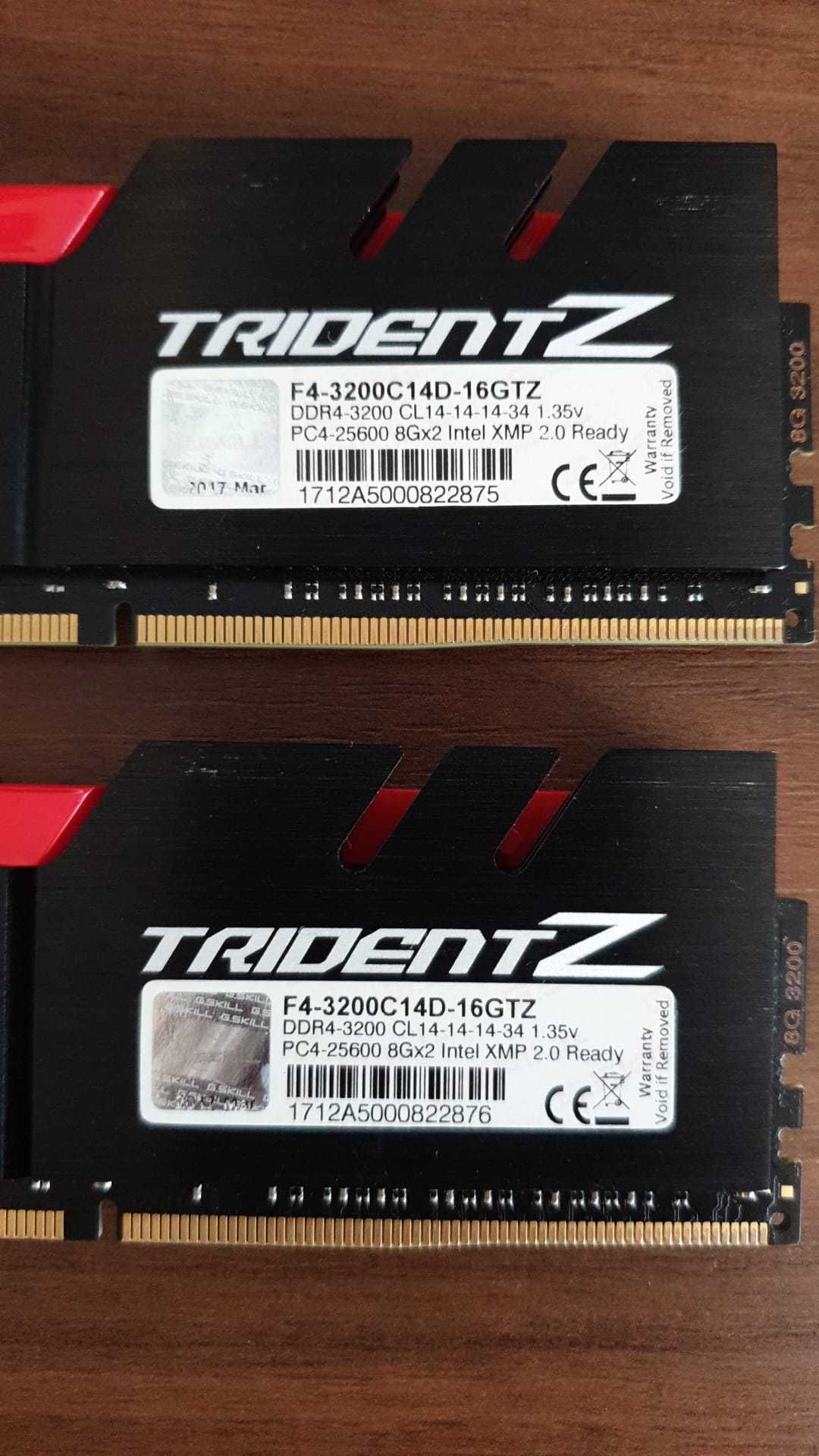 Kit 16 gb ddr4 3200 cl14 (kit 2x8gb) G.Skill TridentZ