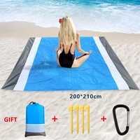 Водоустойчива постелка за плаж или пикник 210×200 за хавлия или одеяло