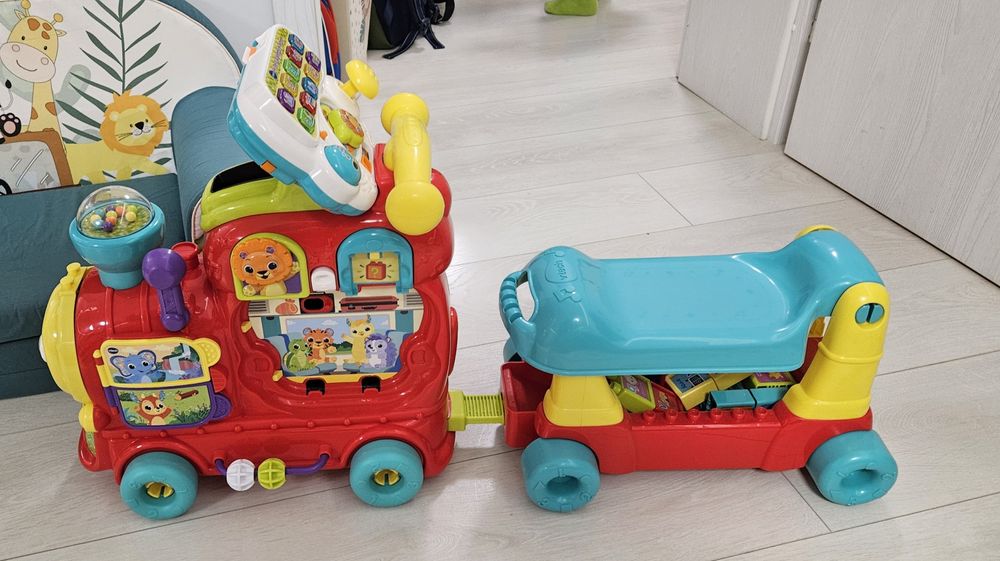 Детска играчка 4 в 1 Vtech - Интерактивен влак (английски език)