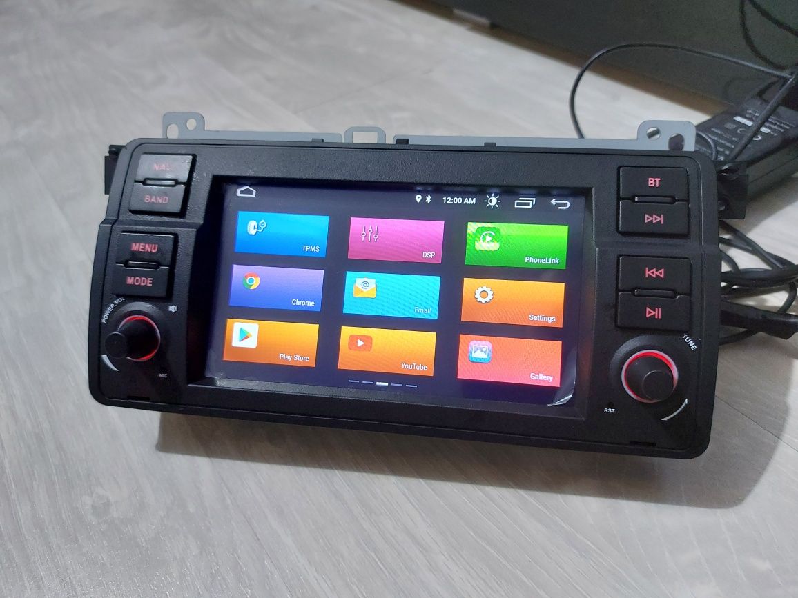 Navigatie Android BMW e46 Waze YouTube GPS BT USB casetofon