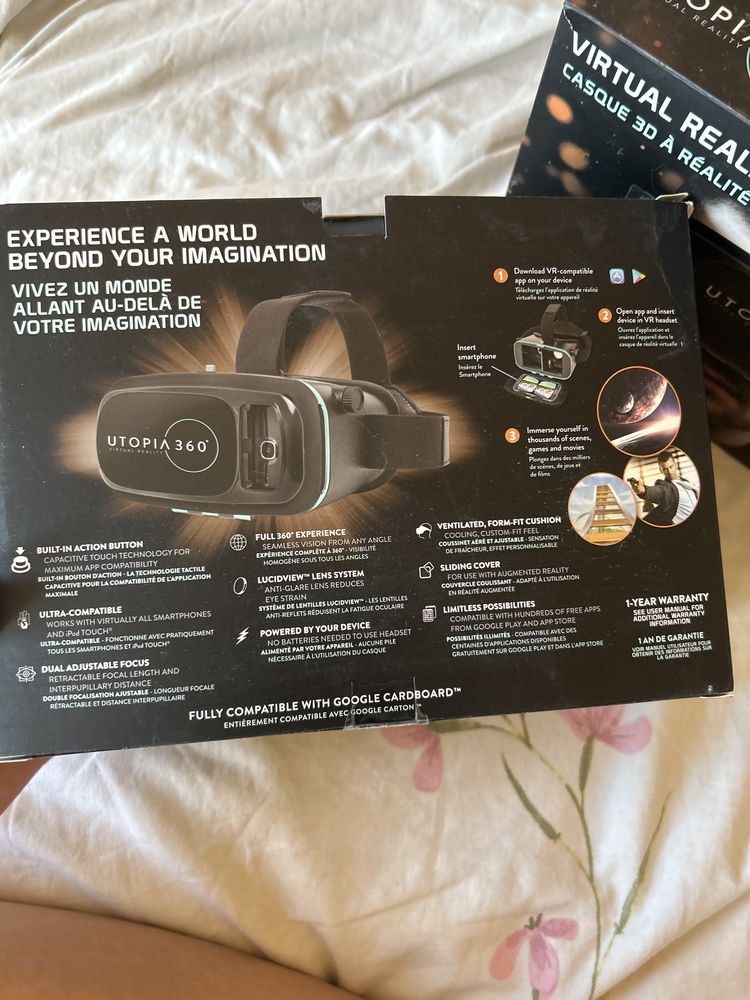 VR 3D headset (Virtual Reality)
