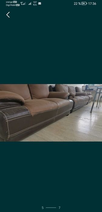 Canapea modulara stofa 5 corpuri