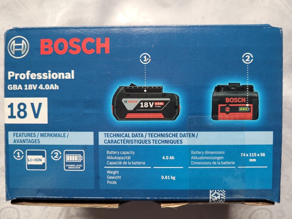 Acumulator Bosch GBA 4Ah/18V
