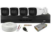 Kit 4 camere 5MP - 2.5K, IR 80m + DVR 4 canale AI + accesorii