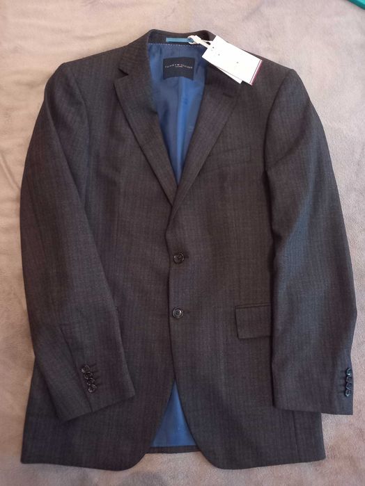 Sacou original Tommy Hilfiger,  gri, mărimea L