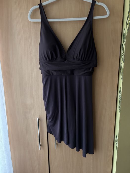 Costum de baie maro tip rochie