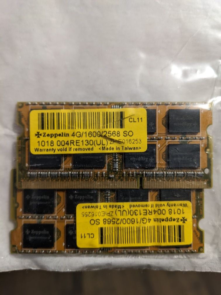 Memorie laptop DDR3 8GB (4+4) 1600