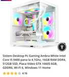 Sistem Desktop Pc Gaming Ambra White Intel
Core 15 9400 pana la 4.1Ghz