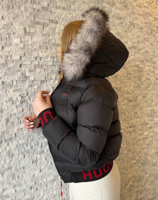 Премиум якета с естествен косъм.