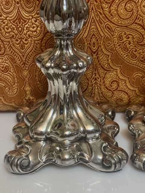 Pereche De Sfesnice Argint Puritate 900 /1000